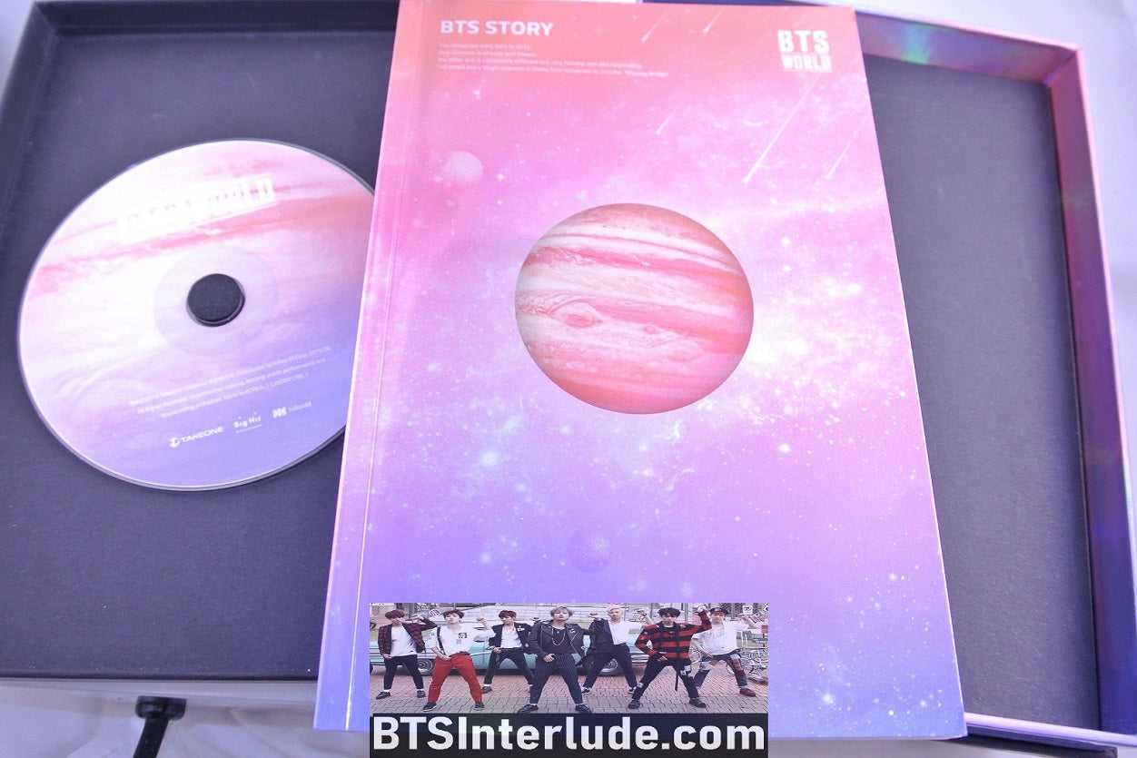 BTS ALBUM CD BTS WORLD PHOTOBOOK JUNGKOOK V JIMIN RM J-HOPE SUGA JIN OFFICIAL MERCHANDISE