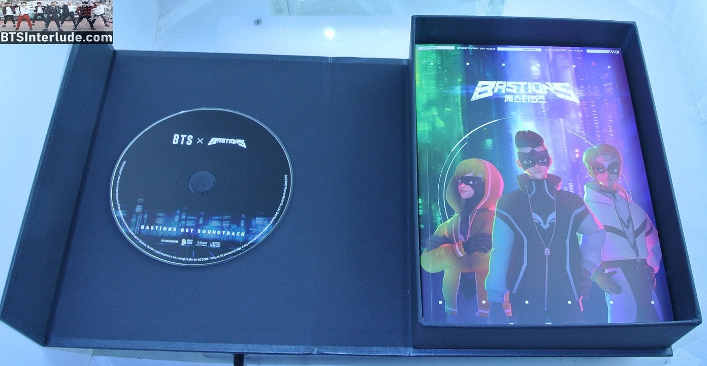 BTS ALBUM CD BTS X BASTION SET PHOTOBOOK WEB COMIC POSTERS JUNGKOOK V JIMIN RM J-HOPE SUGA JIN OFFICIAL MERCHANDISE