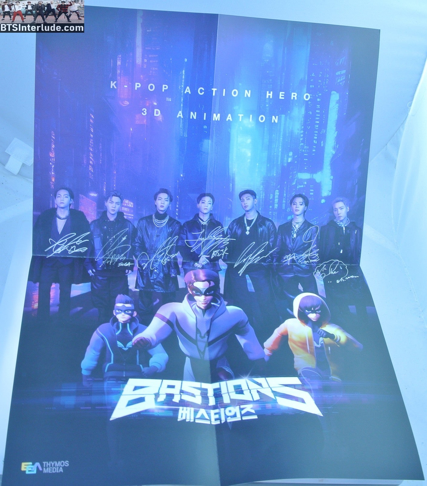 BTS ALBUM CD BTS X BASTION SET PHOTOBOOK WEB COMIC POSTERS JUNGKOOK V JIMIN RM J-HOPE SUGA JIN OFFICIAL MERCHANDISE