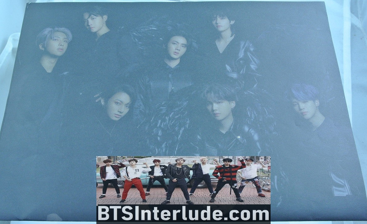 BTS POSTER SET MOTS 7 VERSION 2 8 BLACK WHITE BW POSTERS GROUP REVERSIBLE MAP OF THE SOUL 7 NEW JUNGKOOK V JIMIN RM J-HOPE SUGA JIN OFFICIAL MERCHANDISE