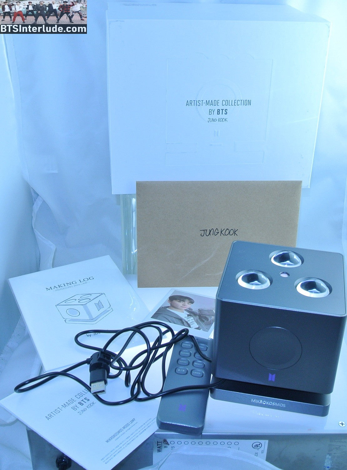 BTS ARTIST MADE MIKROKOSMOS LAMP BLUETOOTH LIGHT UP JEON JUNGKOOK 전정국 MUFFLED ONE SIDE LIMITED EDITION OFFICIAL MERCHANDISE