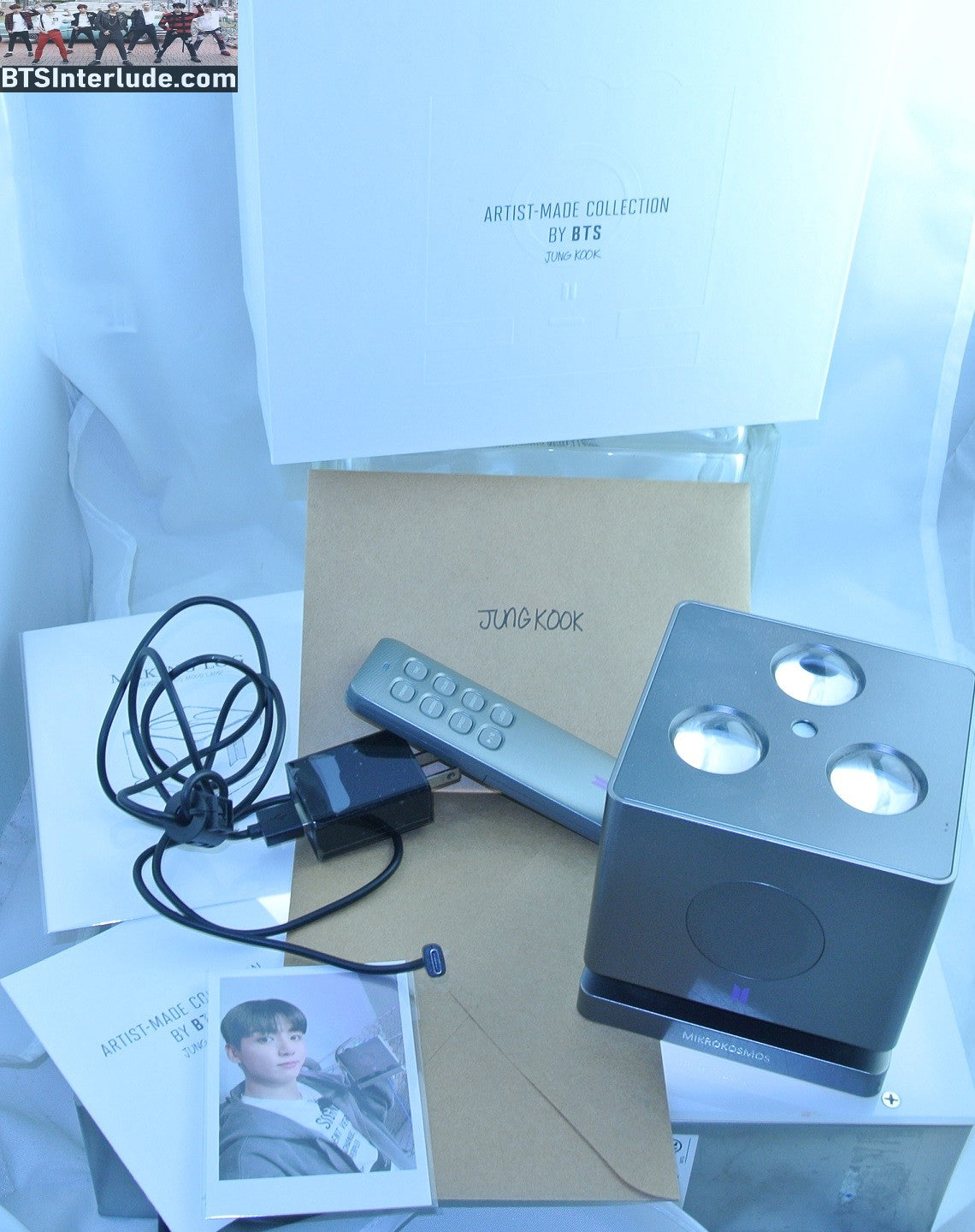 BTS ARTIST MADE MIKROKOSMOS LAMP BLUETOOTH LIGHT UP JEON JUNGKOOK 전정국 MUFFLED ONE SIDE LIMITED EDITION OFFICIAL MERCHANDISE