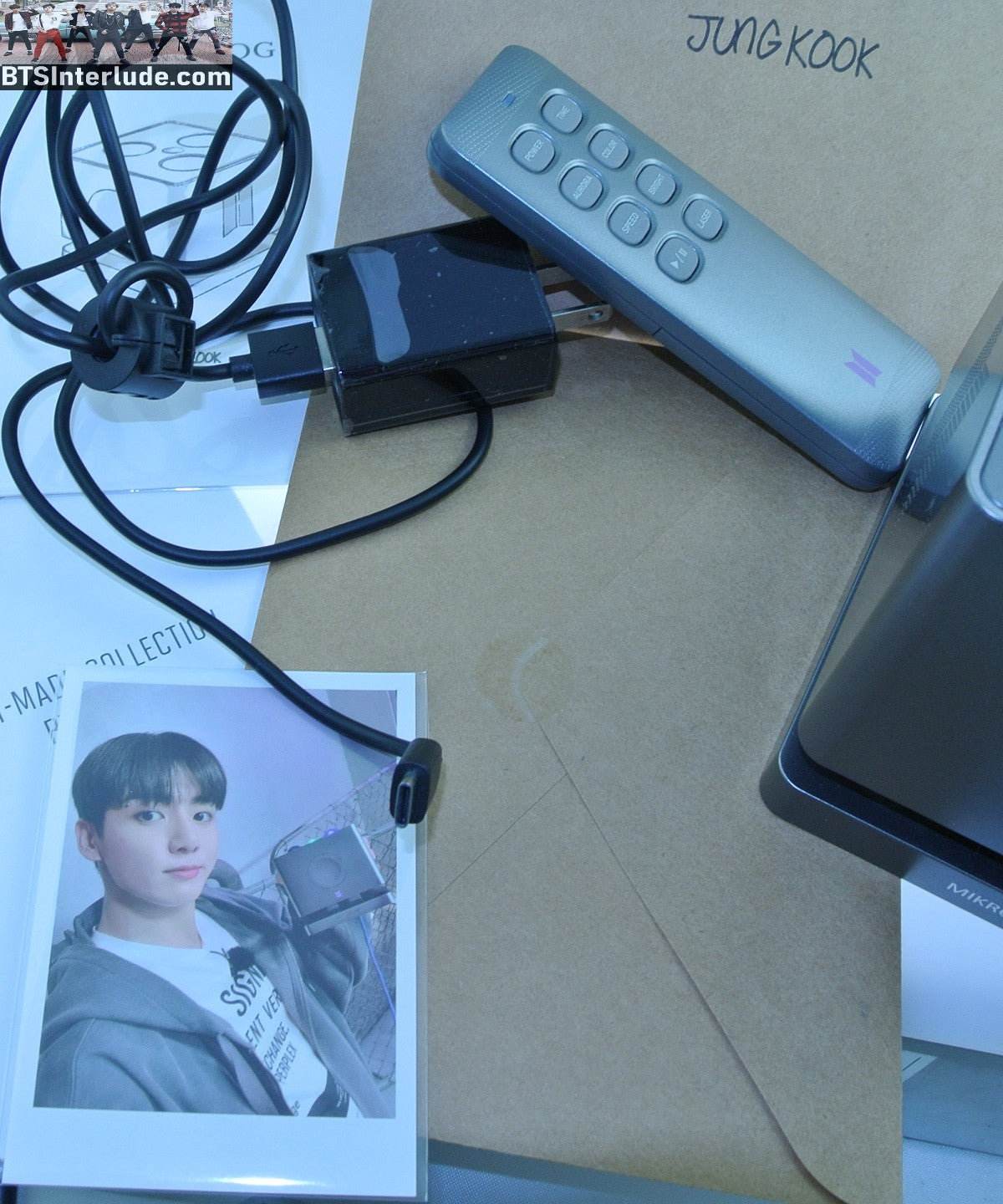 BTS ARTIST MADE MIKROKOSMOS LAMP BLUETOOTH LIGHT UP JEON JUNGKOOK 전정국 MUFFLED ONE SIDE LIMITED EDITION OFFICIAL MERCHANDISE