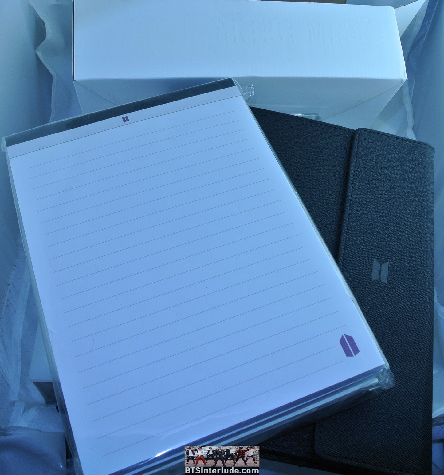 BTS ARTIST MADE SUGA MIN YOONGI NEW NOTEBOOK BINDER FOLDER EXTRA NOTE PADS PEN CHARM