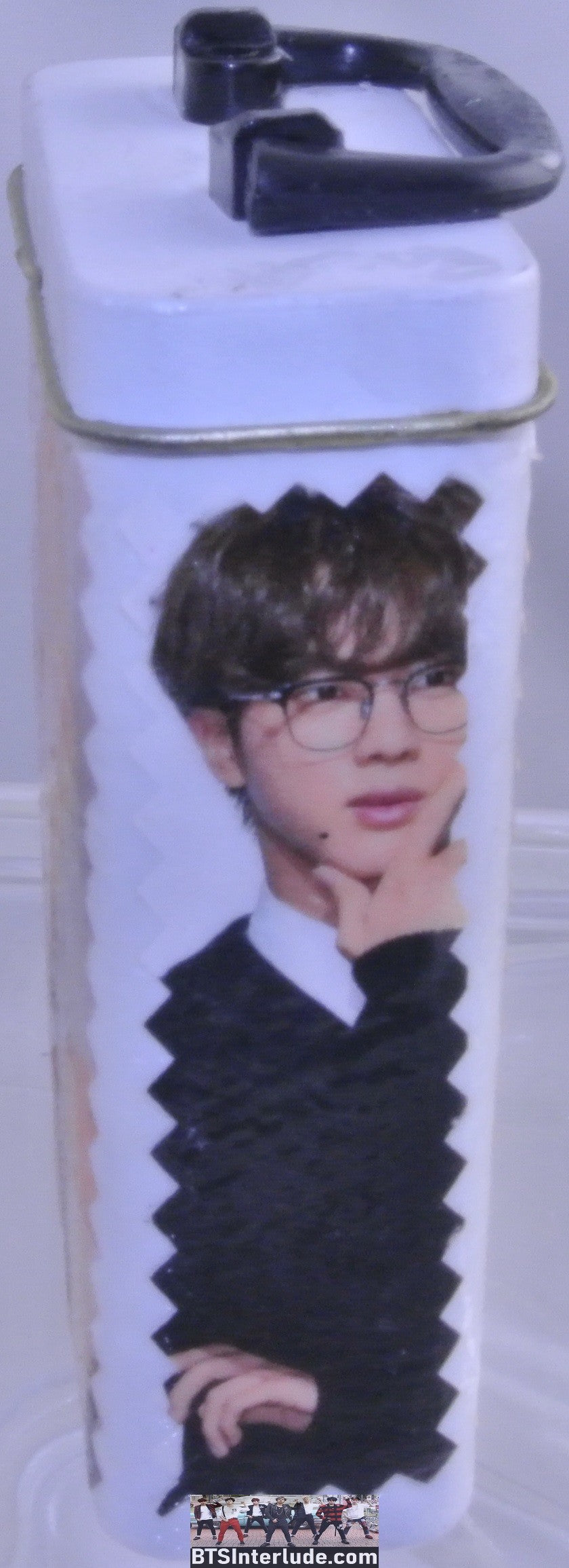 BTS BOX BANDAID METAL JIN KIM SEOKJIN WHITE SMALL STORAGE TIN ORANGE THEME