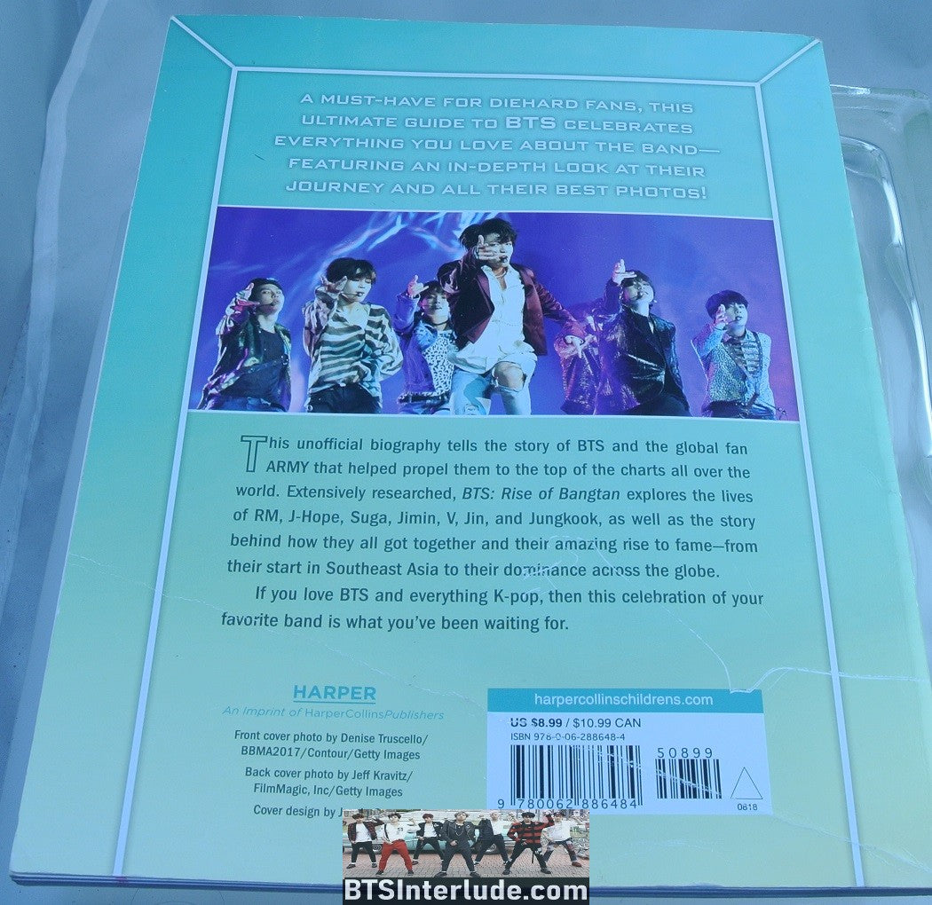 BTS BOOK FANSITE GROUP RISE OF BANGTAN UNOFFICIAL FAN GUIDE BOOK CARA STEVENS 2018 JUNGKOOK V JIMIN RM J-HOPE SUGA JIN