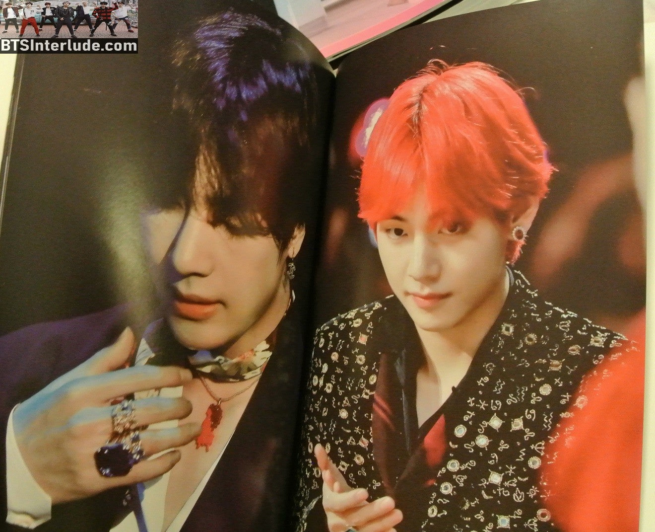 BTS BOOK FANSITE V KIM TAEHYUNG 김태형 PHOTOBOOK REDDISH BLUE SWEETNER V FANSITE PHOTO BOOK 32 PAGES FANSIGN CONCERTS