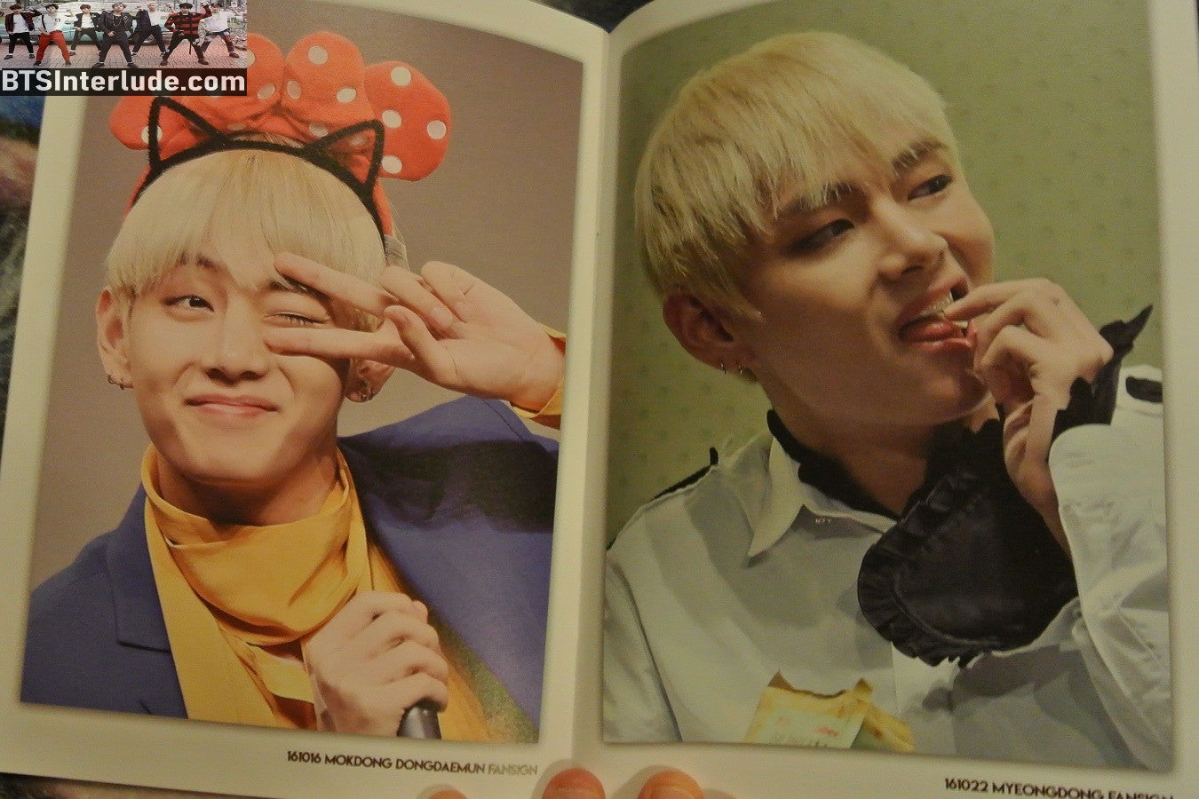 BTS BOOK FANSITE V KIM TAEHYUNG 김태형 PHOTOBOOK POINT BOOK WINTER STRAWVERRY FANSITE PHOTO BOOK 12 PAGES FANSIGN CONCERTS