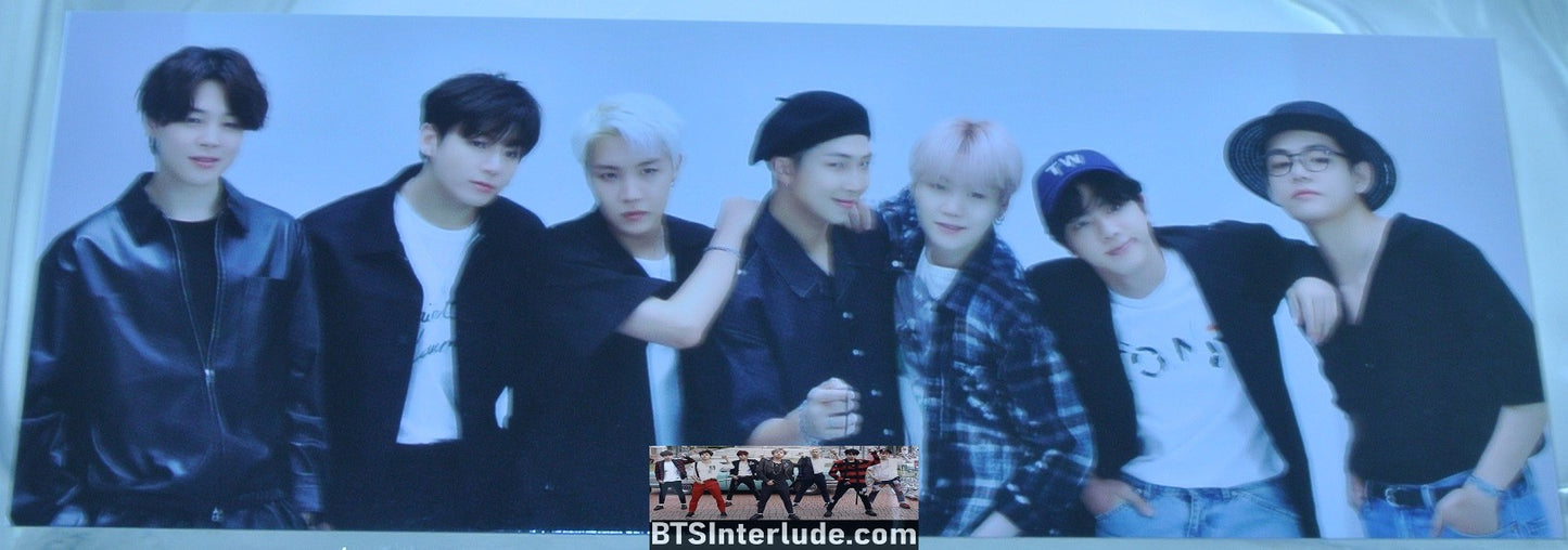 BTS BOOKMARK GROUP US WE OURSELVES BOOK MINI SLOGAN JUNGKOOK V JIMIN RM J-HOPE SUGA JIN BANNER 2 SIDED FANSITE LIMITED EDITION