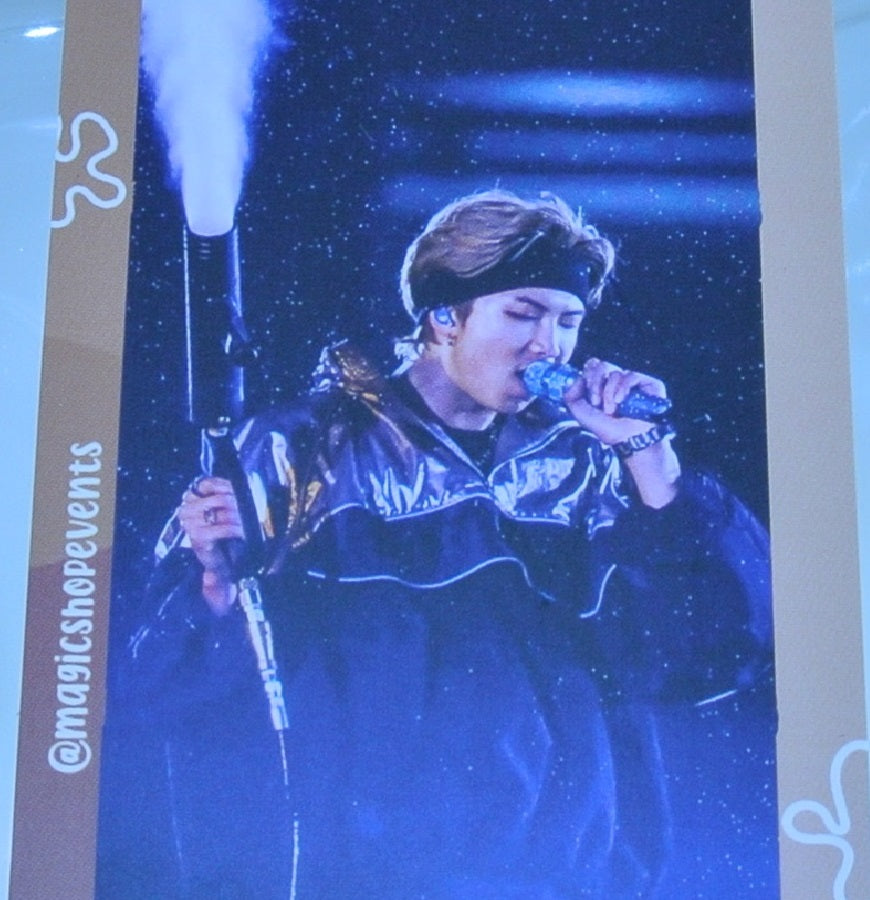 BTS BOOKMARK RM KIM NAMJOON 김남준 CONCERT SMOKE GUN FANSITE MINI SLOGAN