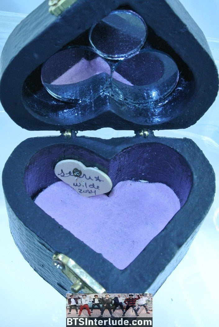 BTS BOX HEART JEON JUNGKOOK 전정국 VAMPIRE TIME DIFFERENCE TRINKET BOX MIRROR INSIDE