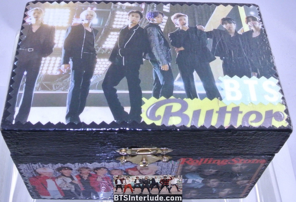 BTS BOX GROUP BUTTER BILLBOARDS 2021 RECIPE TRINKET BOX JUNGKOOK V JIMIN RM J-HOPE SUGA JIN