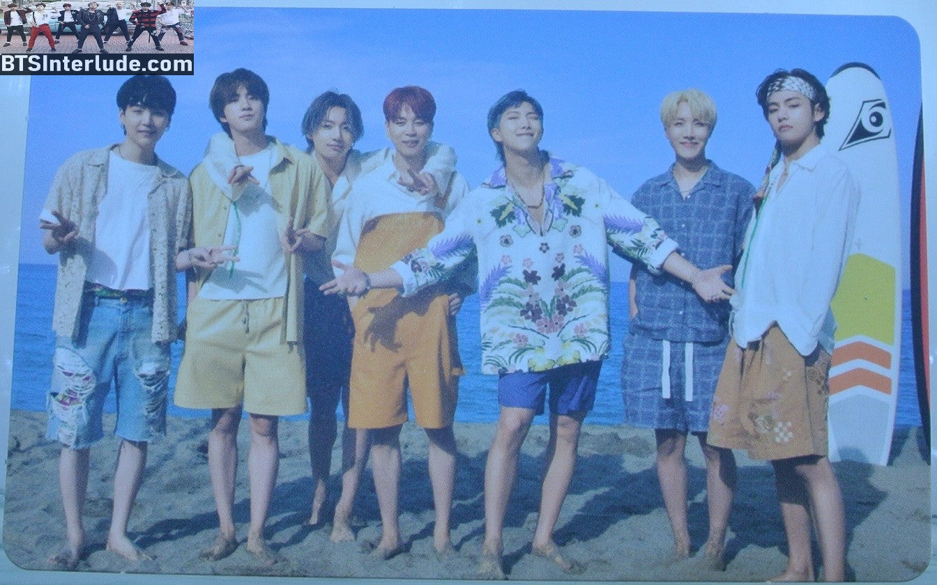 BTS PHOTOCARD GROUP BUTTER PEACHES BEACH JUNGKOOK V JIMIN RM J-HOPE SUGA JIN