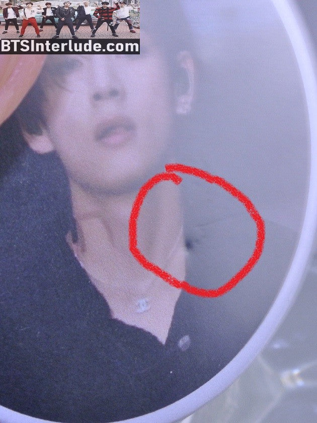 BTS BUTTON V KIM TAEHYUNG 김태형 2.5" BADGE PIN BLACK SUIT