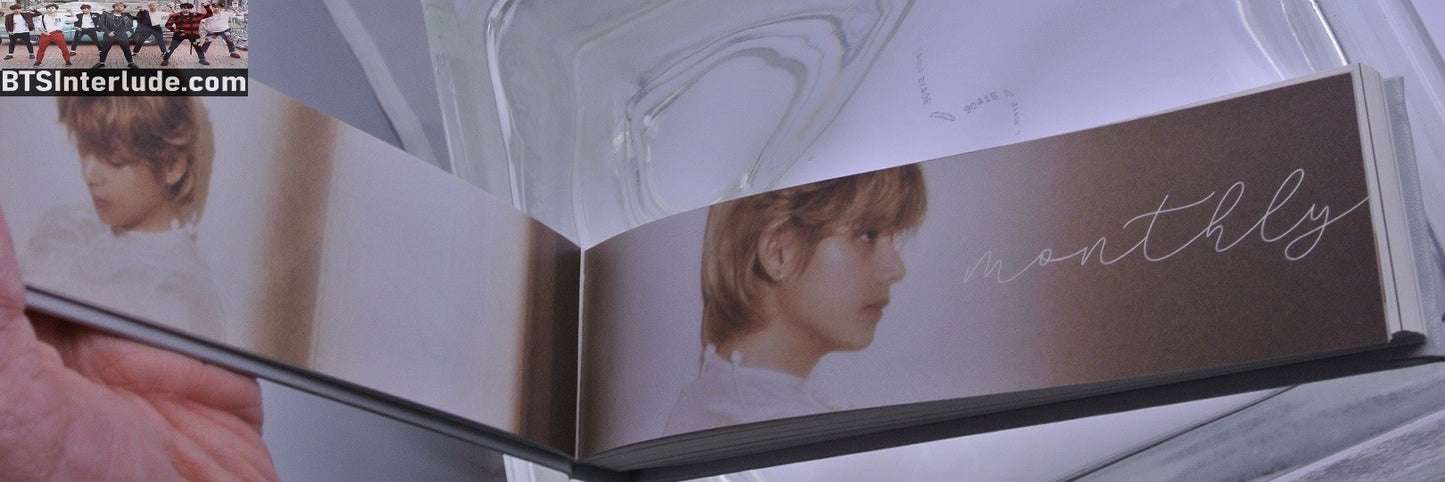 BTS CALENDAR V KIM TAEHYUNG 김태형 VICON DICON 16 GREY VER C PLANNER NOTES 2024 NEW OFFICIAL MERCHANDISE
