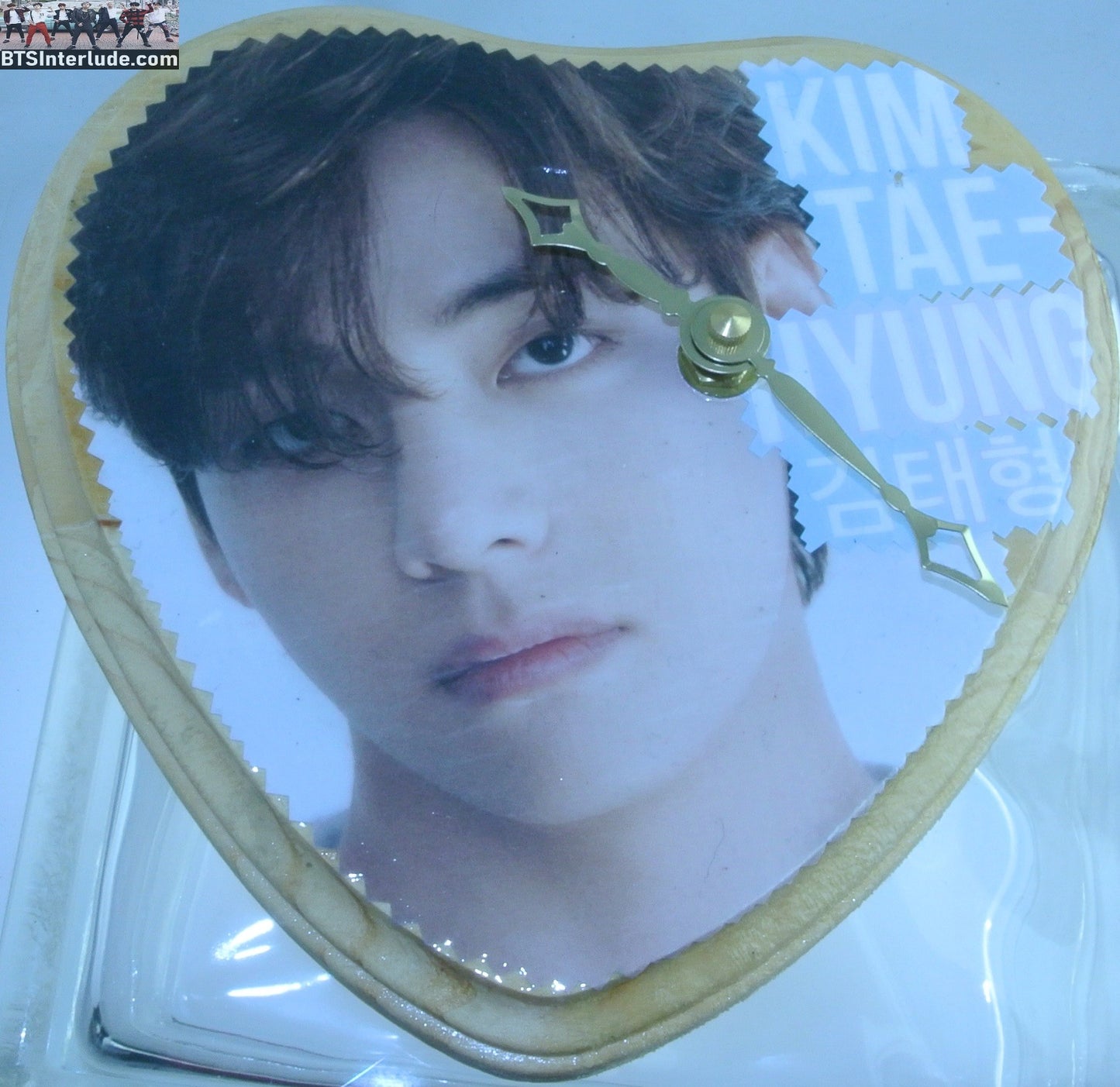 BTS CLOCK HEART WOOD V KIM TAEHYUNG 김태형 ROLLING STONE GOLD HANDS