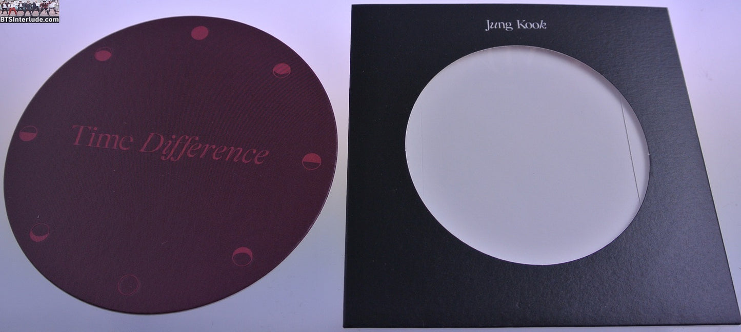 BTS COASTER JEON JUNGKOOK 전정국 VAMPIRE COASTER ONLY TIME DIFFERENCE PHOTOFOLIO NEW OFFICIAL MERCHANDISE