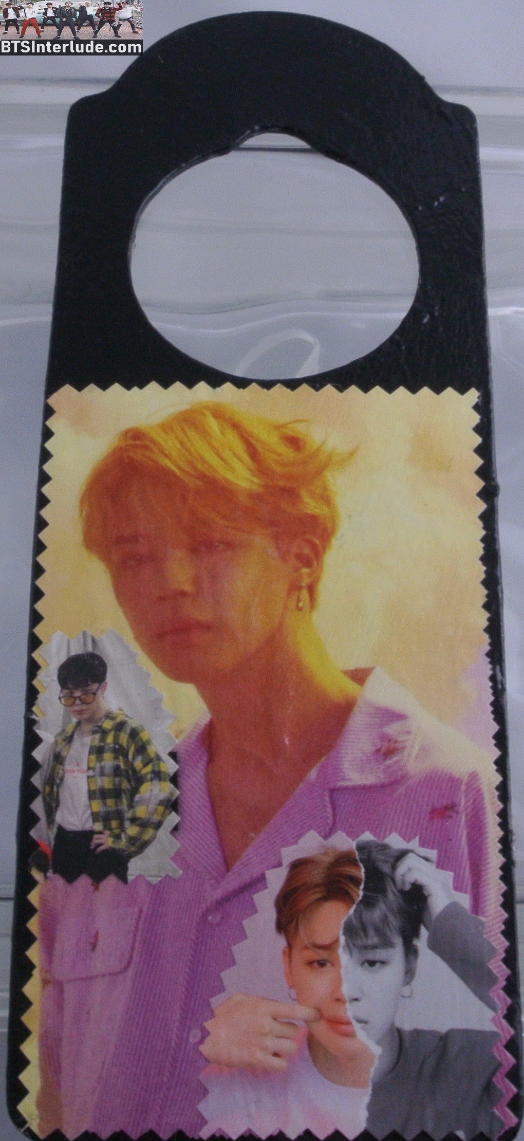 BTS DOOR HANGER PARK JIMIIN 박지민 PRIVACY BLACK 2 SIDED CAN PERSONALIZE WELCOME STAY OUT