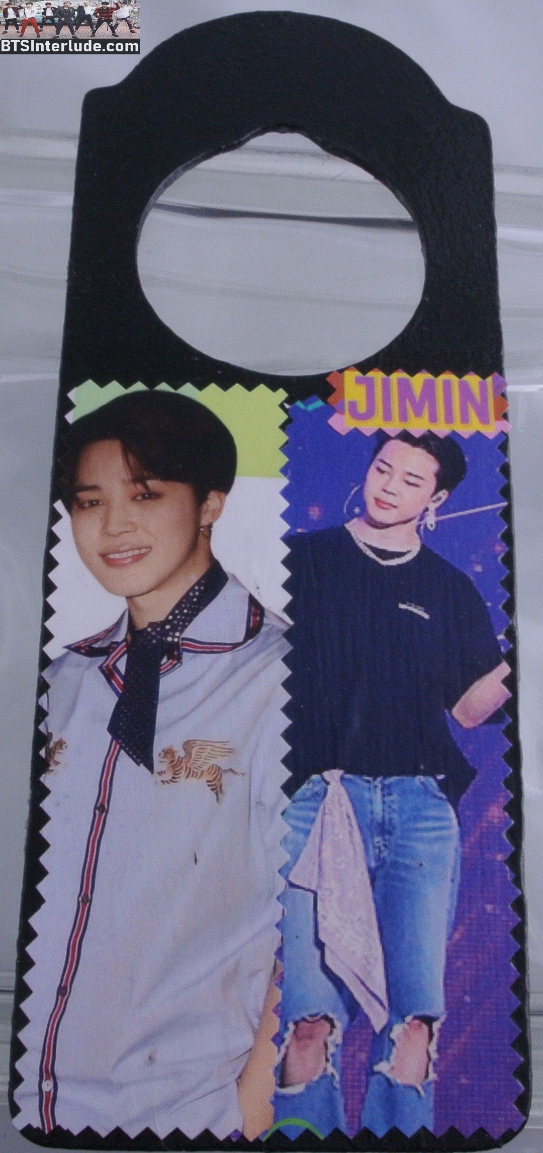 BTS DOOR HANGER PARK JIMIIN 박지민 PRIVACY BLACK 2 SIDED CAN PERSONALIZE WELCOME STAY OUT