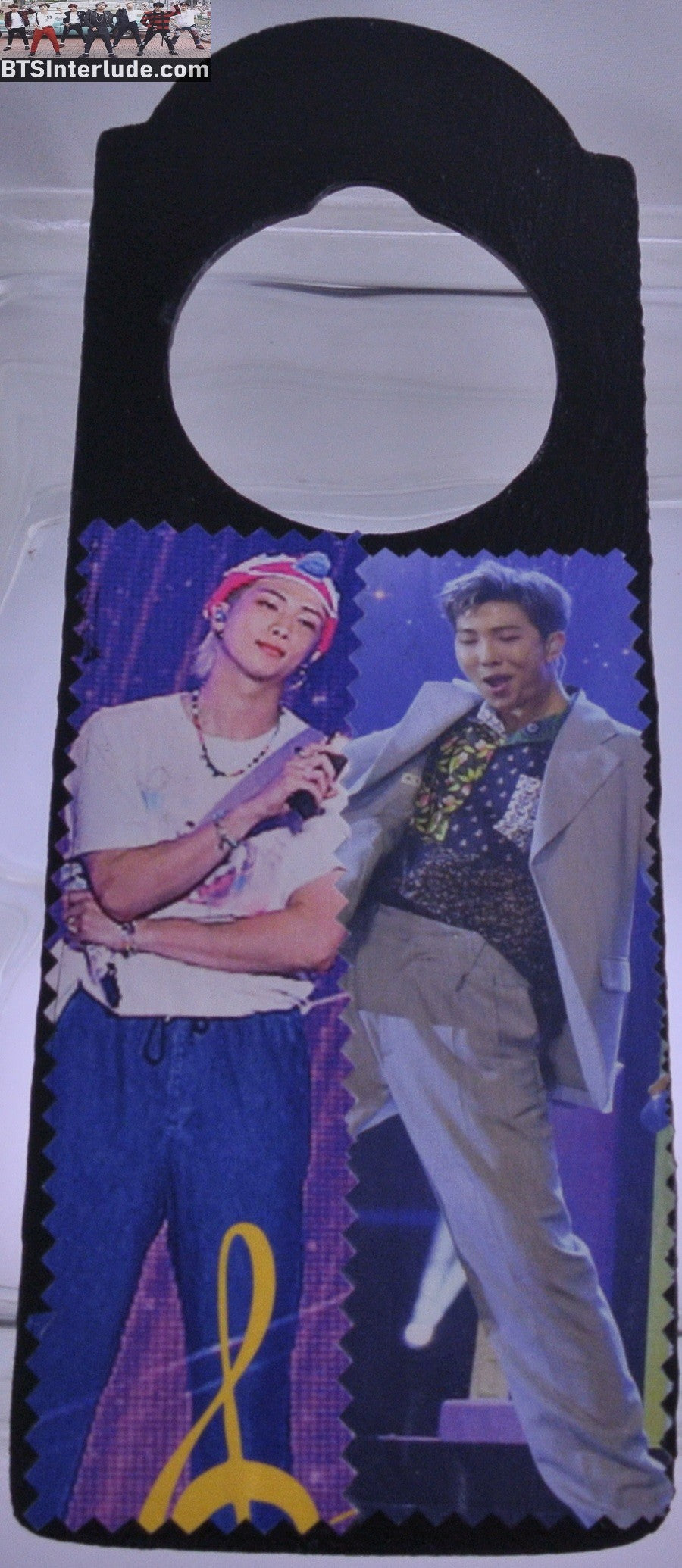 BTS DOOR HANGER RM KIM NAMJOON 김남준 PRIVACY BLACK 2 SIDED CAN PERSONALIZE WELCOME STAY OUT
