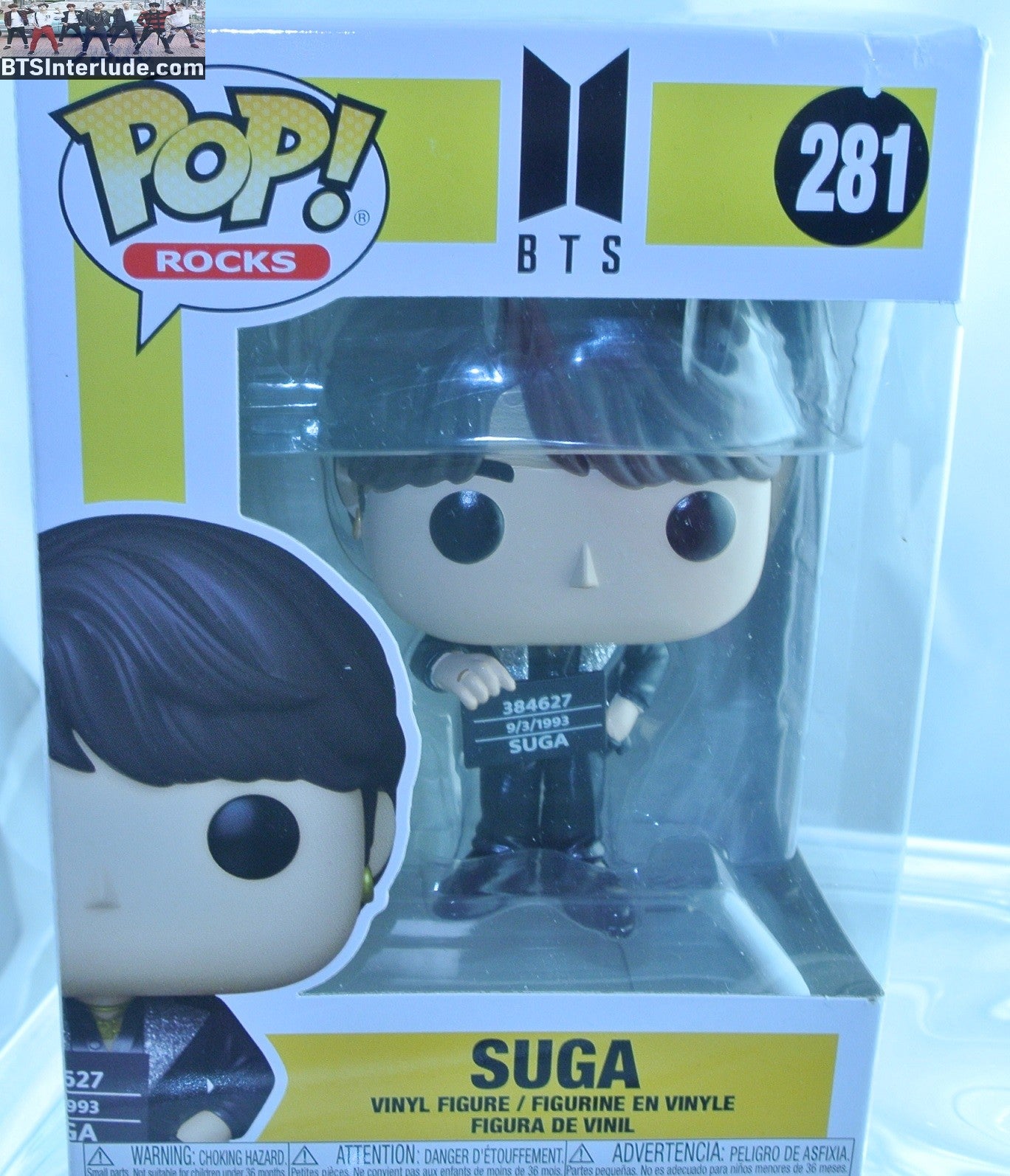 BTS FIGURE FUNKO SUGA MIN YOONGI 민윤기 POP ROCKS BUTTER LINEUP NEW IN BOX #281 OFFICIAL MERCHANDISE