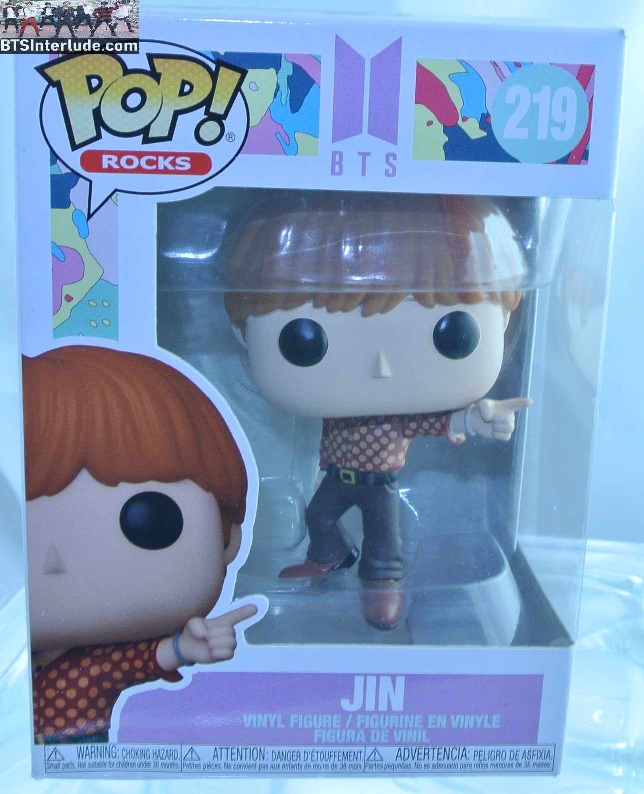 BTS FIGURE FUNKO JIN KIM SEOKJIN 김석진 POP ROCKS DYNAMITE #219 NEW SEALED IN BOX OFFICIAL MERCHANDISE