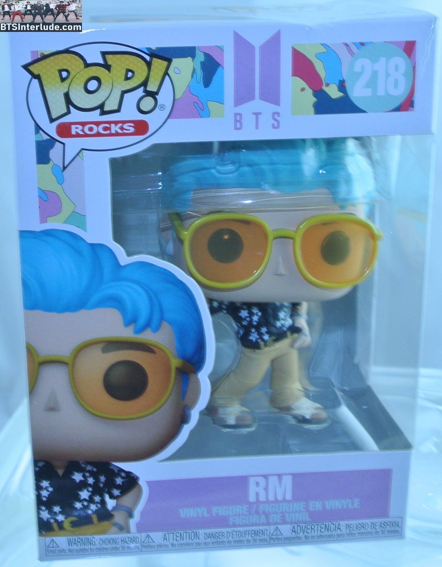 BTS FIGURE FUNKO RM KIM NAMJOON 김남준 POP ROCKS DYNAMITE #218 NEW SEALED IN BOX OFFICIAL MERCHANDISE
