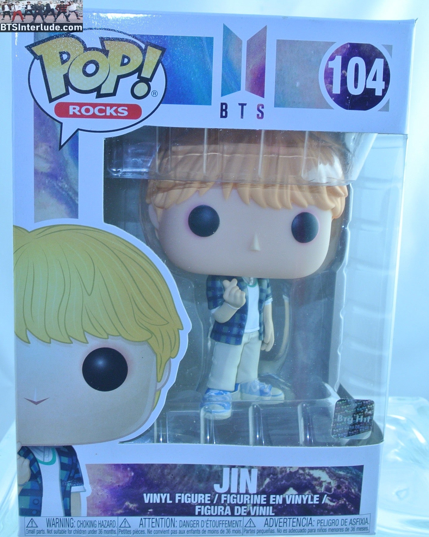BTS FIGURE FUNKO JIN KIM SEOKJIN 김석진 POP ROCKS IDOL PERFORMANCE #104 NEW SEALED IN BOX OFFICIAL MERCHANDISE