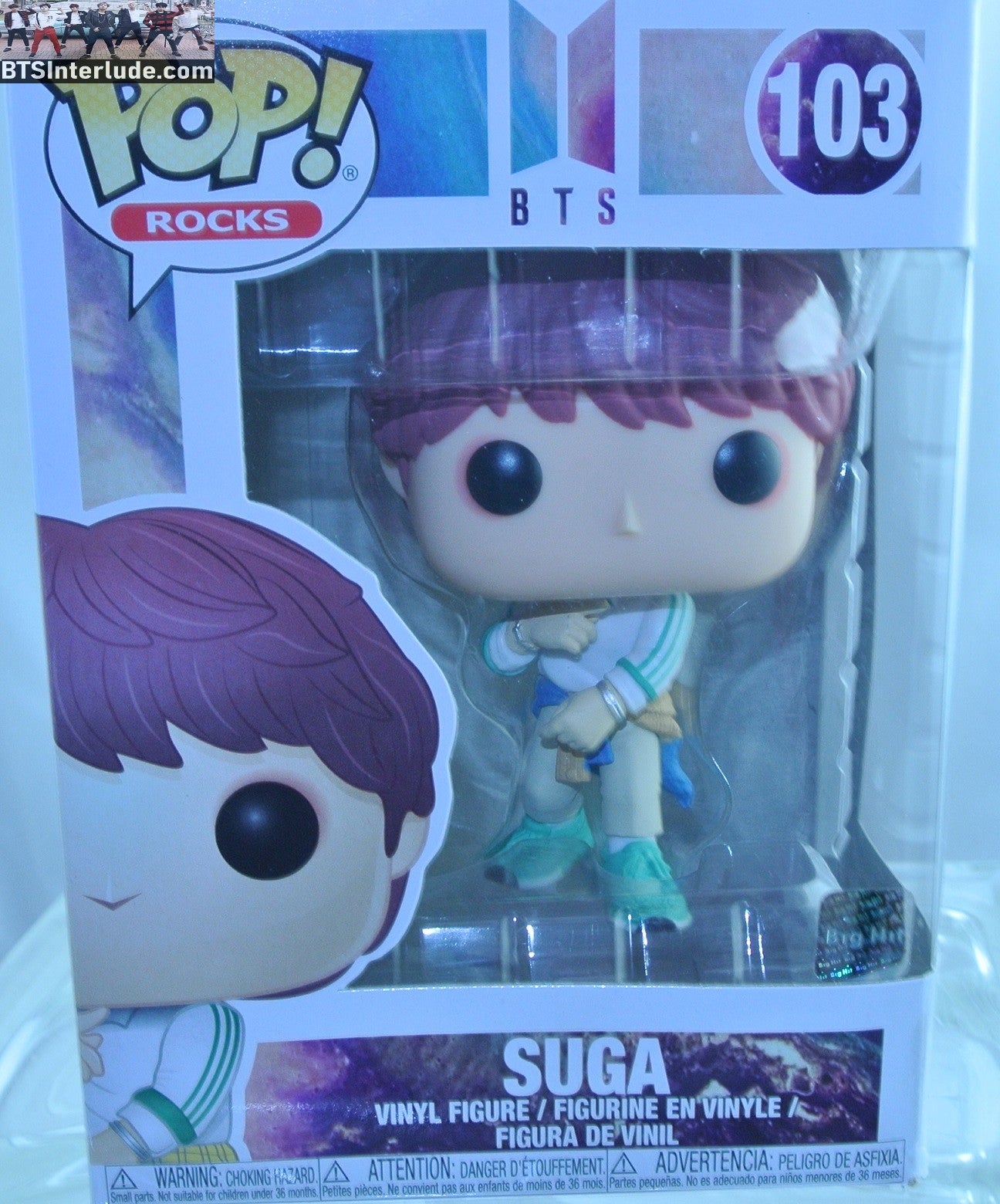 BTS FIGURE FUNKO SUGA MIN YOONGI 민윤기 POP ROCKS IDOL PERFORMANCE #103 NEW IN BOX #281 OFFICIAL MERCHANDISE