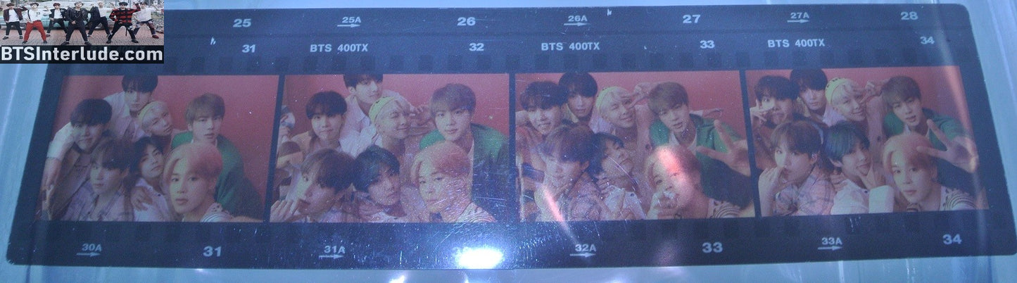 BTS FILM STRIP GROUP MAP OF THE SOUL PERSONA JUNGKOOK V JIMIN RM J-HOPE SUGA JIN OFFICIAL MERCHANDISE