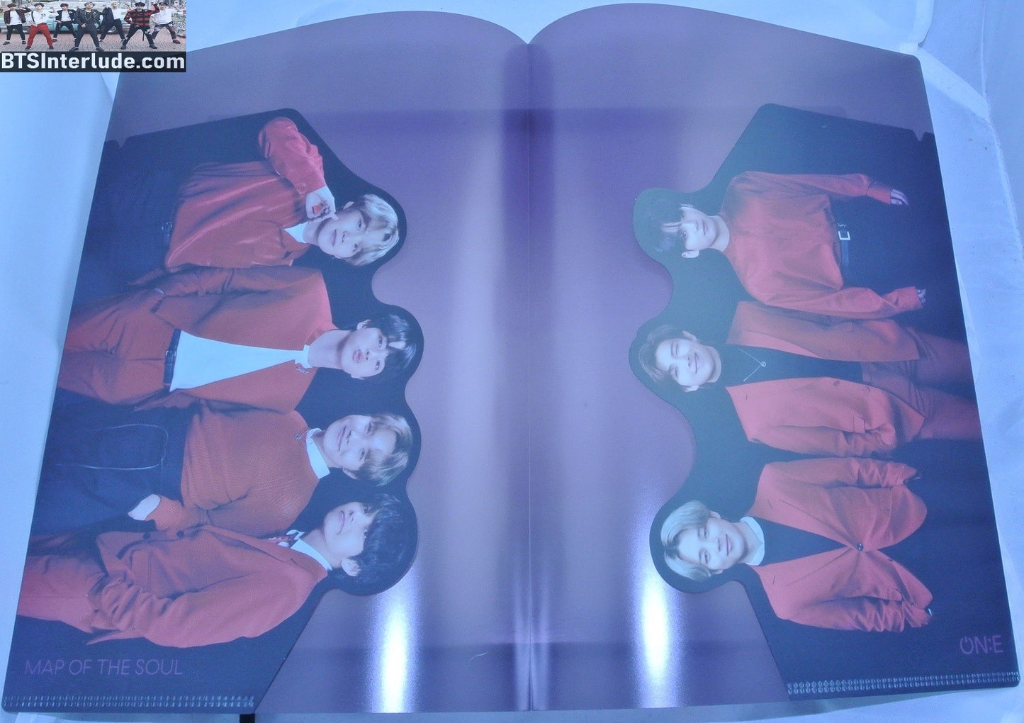 BTS FILE FOLDER MAP OF THE SOUL ON:E ONE JUNGKOOK V JIMIN RM J-HOPE SUGA JIN OFFICIAL MERCHANDISE