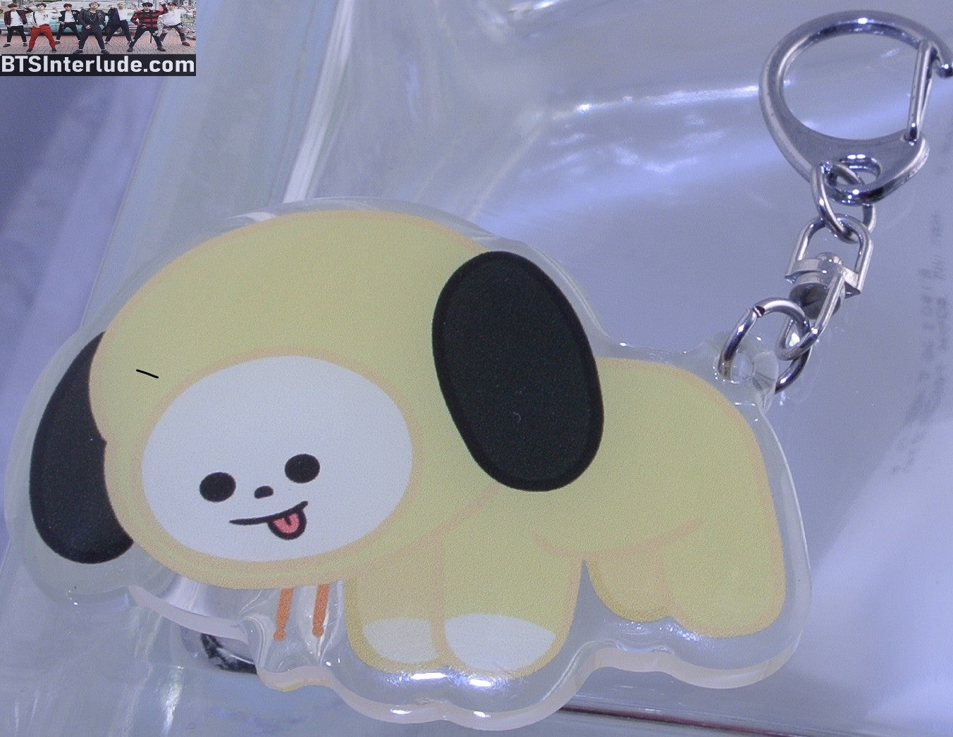 BTS KEYCHAIN ACRYLIC BT21 CHIMMY PARK JIMIIN 박지민 KEYRING KEY RING CHAIN SILVER CLIP CLASP