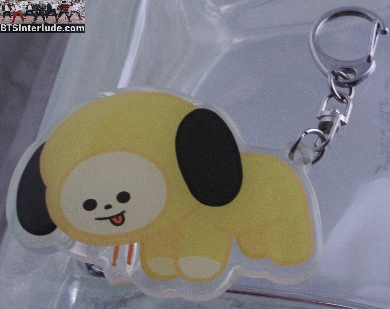 BTS KEYCHAIN ACRYLIC BT21 CHIMMY PARK JIMIIN 박지민 KEYRING KEY RING CHAIN SILVER CLIP CLASP