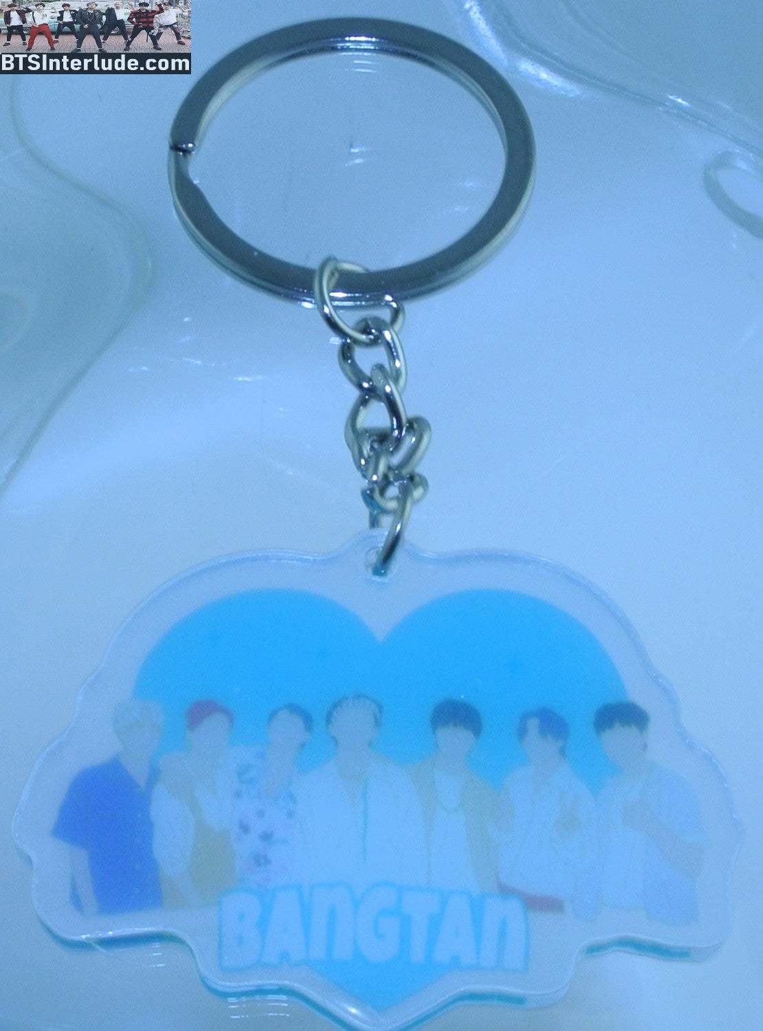 BTS KEYCHAIN ACRYLIC GROUP BANGTAN BLUE JUNGKOOK V JIMIN RM J-HOPE SUGA JIN KEYRING KEY CHAIN RING LIMITED EDITION