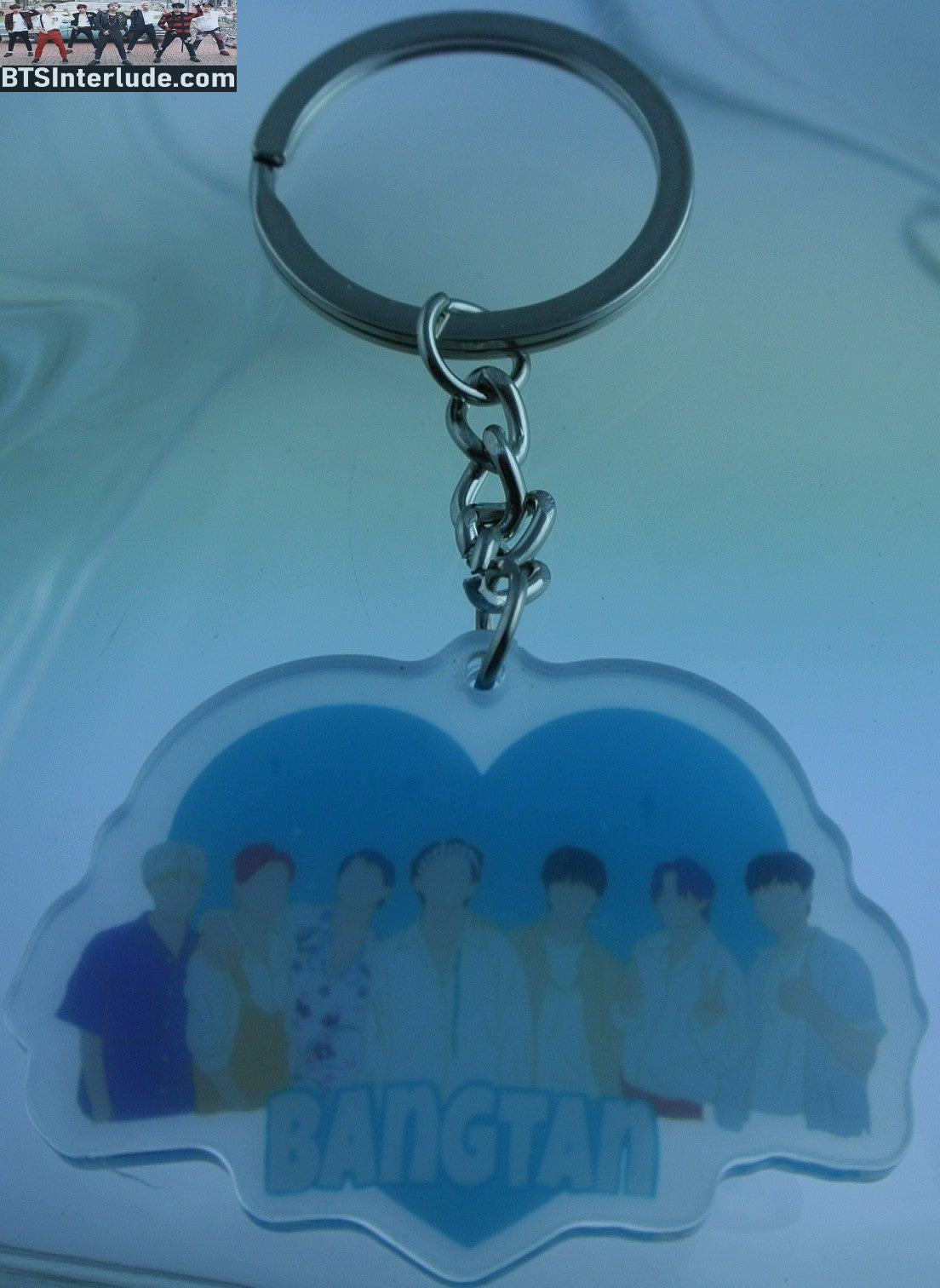 BTS KEYCHAIN ACRYLIC GROUP BANGTAN BLUE JUNGKOOK V JIMIN RM J-HOPE SUGA JIN KEYRING KEY CHAIN RING LIMITED EDITION