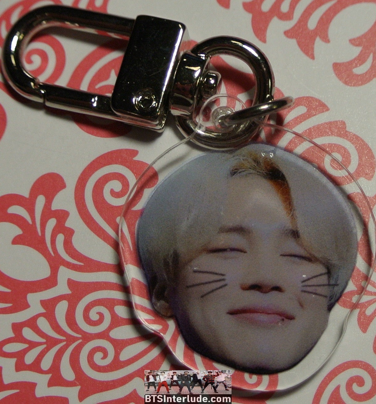 BTS KEYCHAIN ACRYLIC PARK JIMIIN 박지민 BLOND HAIR KEYRING KEY CHAIN RING