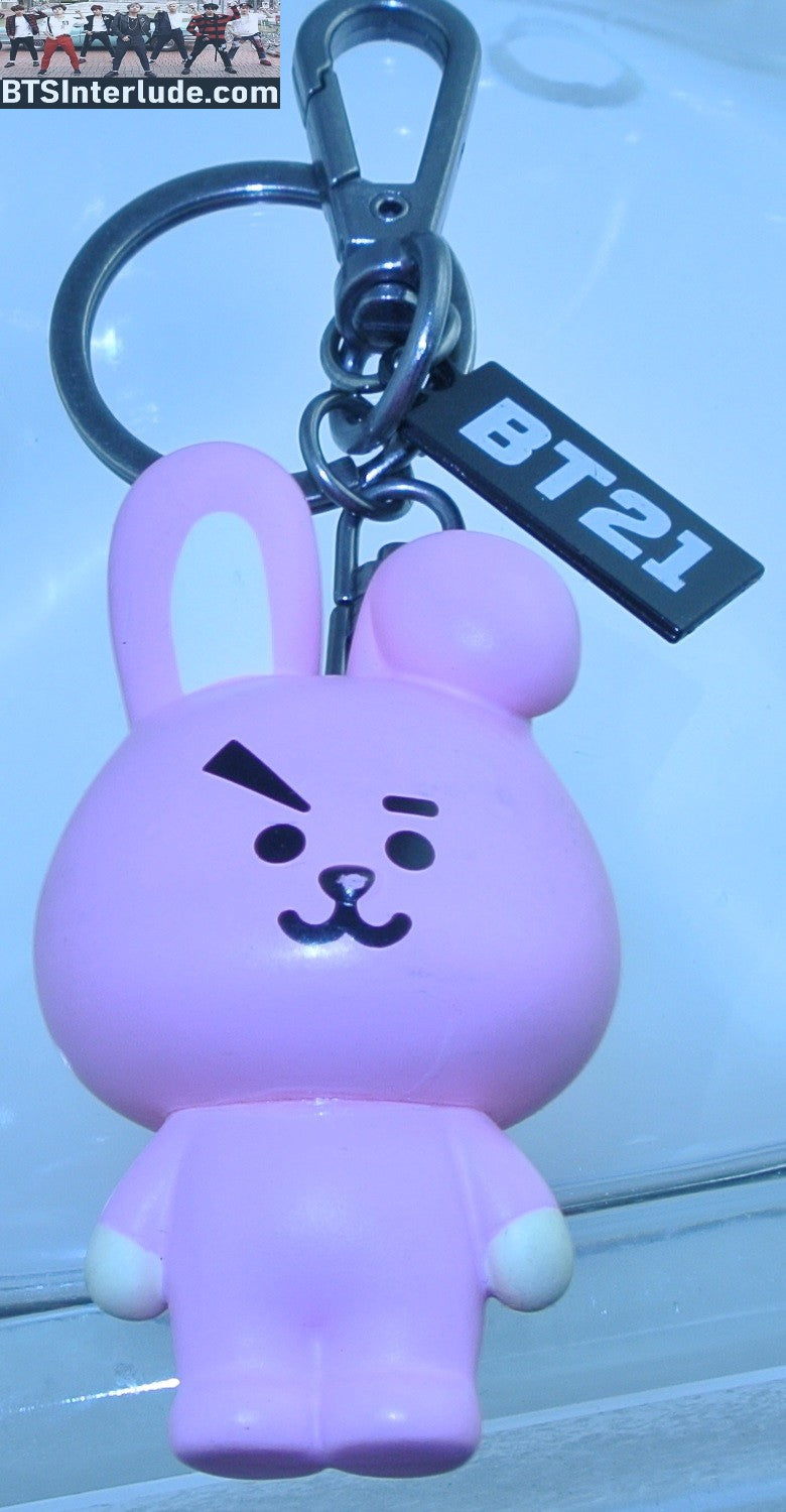 BTS KEYCHAIN ACRYLIC BT21 COOKY JEON JUNGKOOK 전정국 SILICONE 3D FIGURE GUNMETAL TAG CLASP CLIP OFFICIAL MERCHANDISE KEYRING KEY CHAIN RING