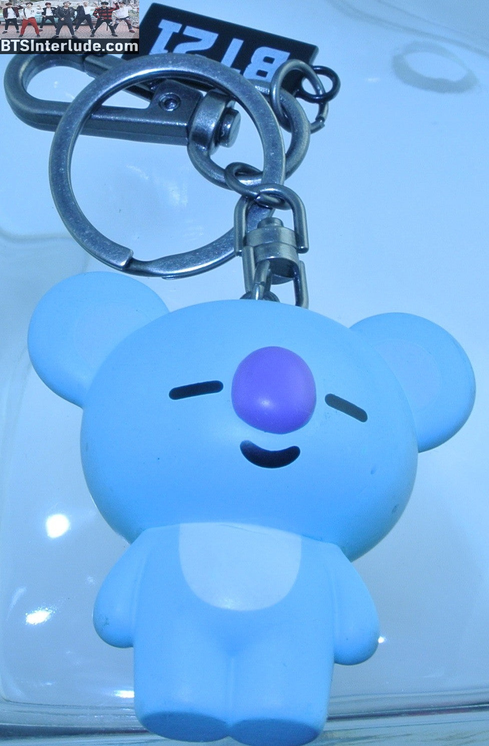 BTS KEYCHAIN BT21 KOYA RM KIM NAMJOON 김남준 SILICONE 3D FIGURE GUNMETAL TAG CLASP CLIP OFFICIAL MERCHANDISE KEYRING KEY CHAIN RING