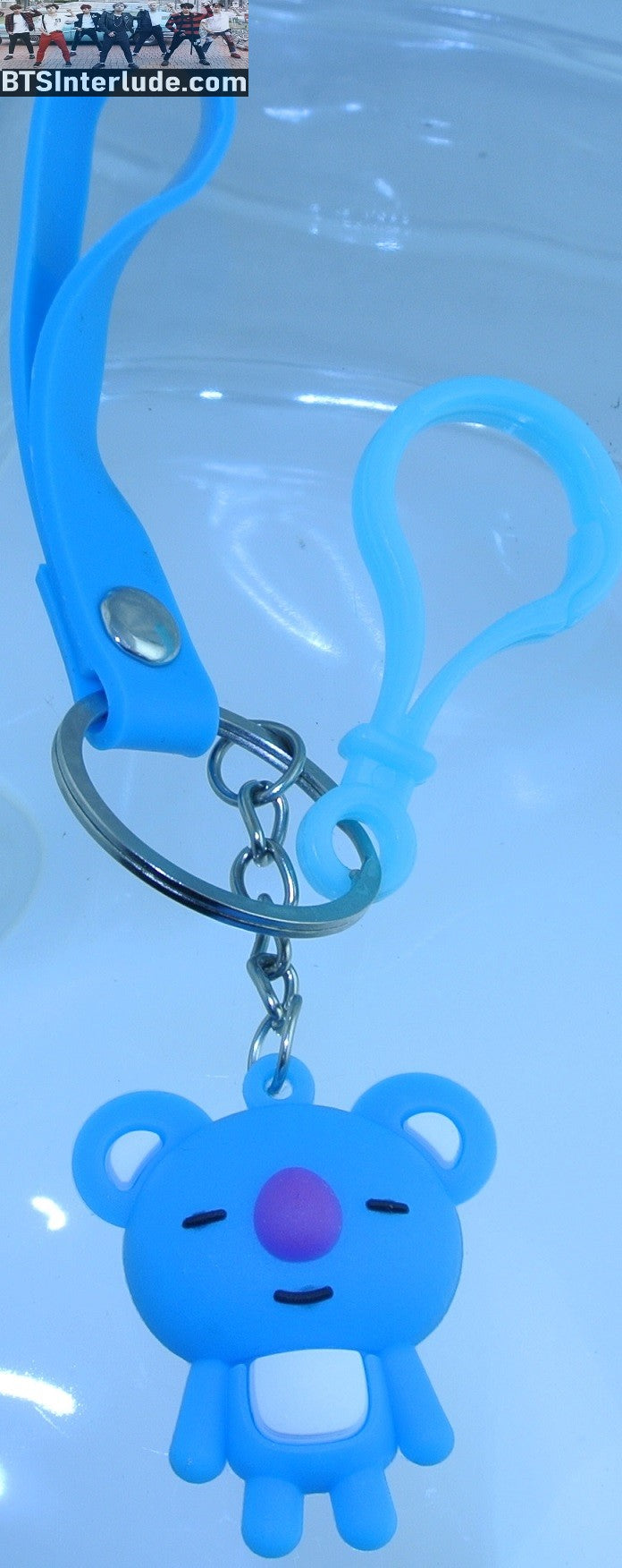 BTS KEYCHAIN BT21 KOYA RM KIM NAMJOON 김남준 SILICONE FIGURE STRAP CLASP CLIP KEYRING KEY CHAIN RING