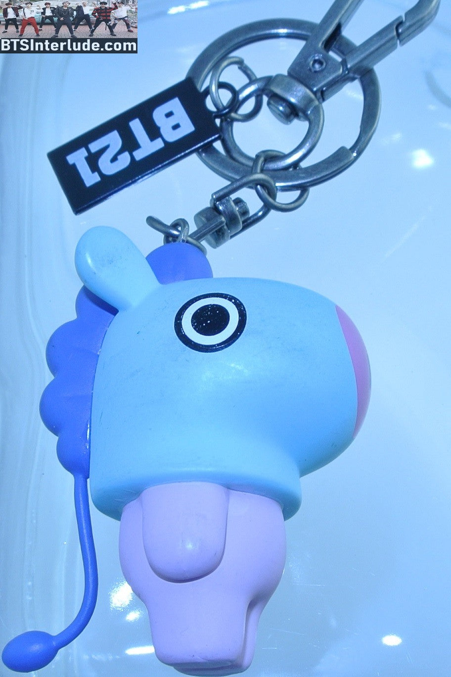BTS KEYCHAIN BT21 MANG J-HOPE JUNG HOSEOK 정호석 SILICONE 3D FIGURE GUNMETAL TAG CLASP CLIP OFFICIAL MERCHANDISE KEYRING KEY CHAIN RING
