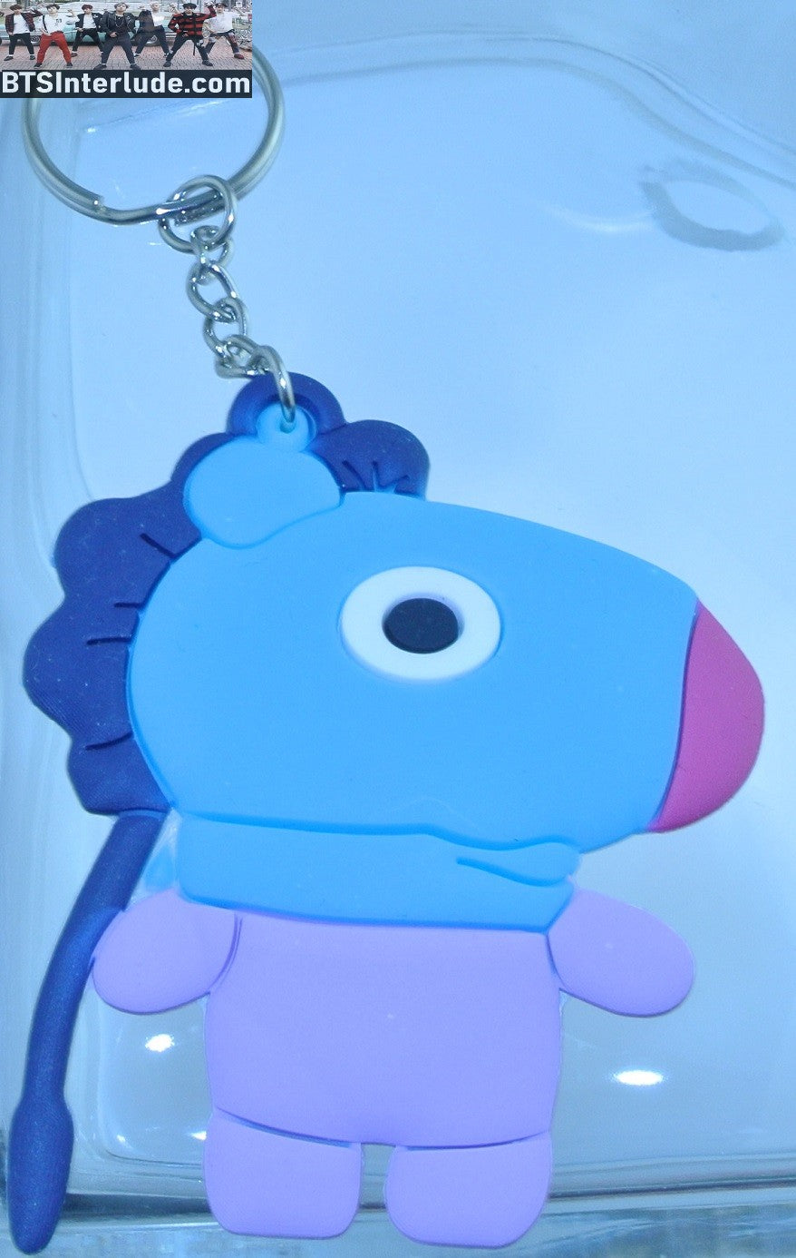 BTS KEYCHAIN BT21 MANG J-HOPE JUNG HOSEOK 정호석 SILICONE 2D FIGURE MERCHANDISE KEYRING KEY CHAIN RING