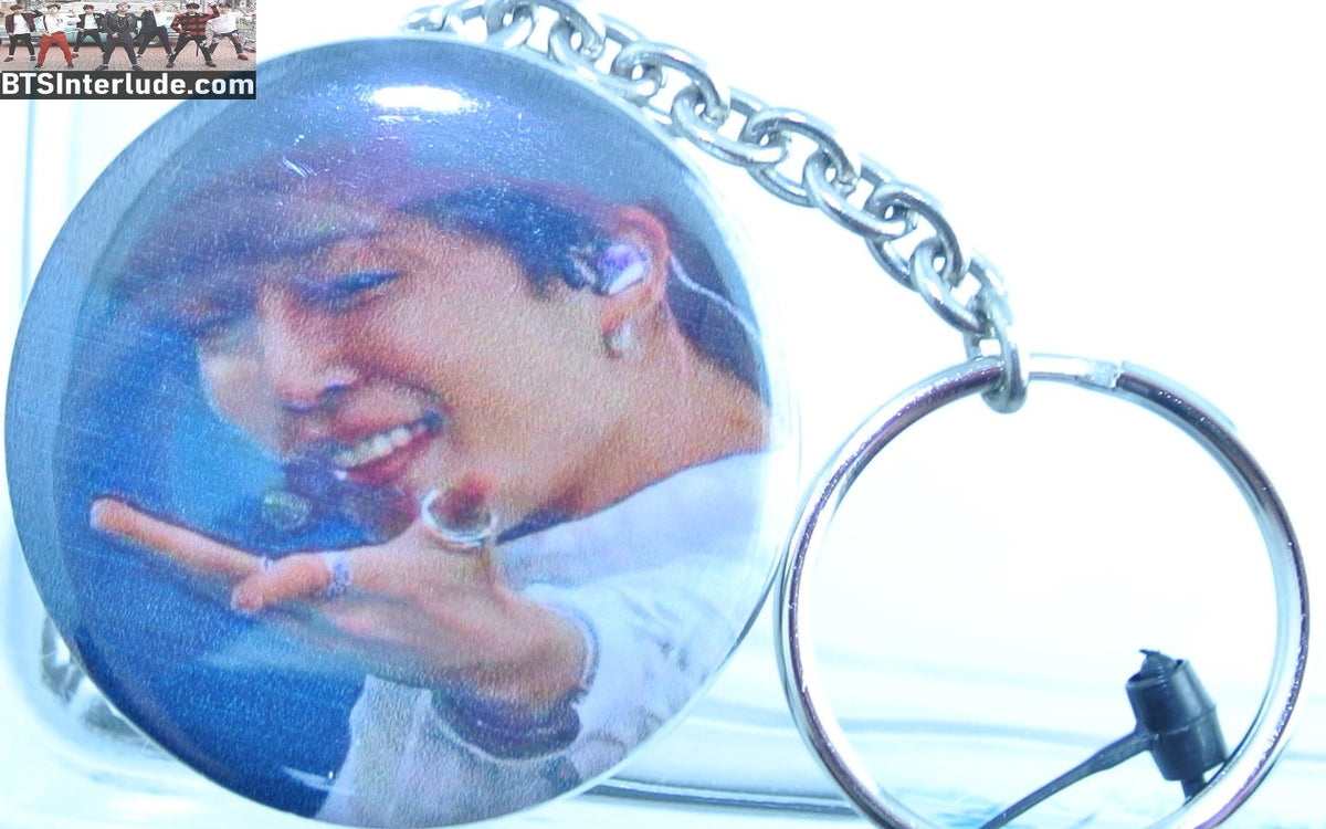 BTS KEYCHAIN BUTTON PARK JIMIN 박지민 PERMISSION TO DANCE REACH KEYRING KEY CHAIN RING
