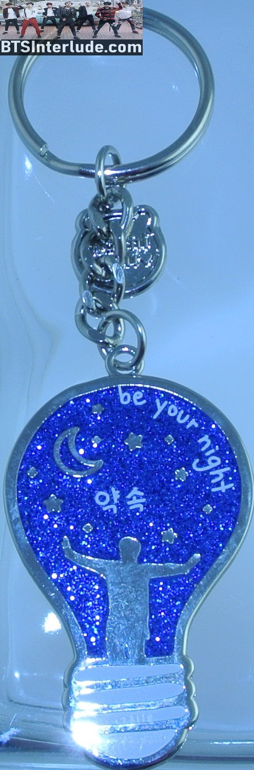 BTS KEYCHAIN PARK JIMIN 박지민 2 SIDED PROMISE LIGHTBULB LYRICS MOCHI MONI FANSITE KEY CHAIN RING KEYRING