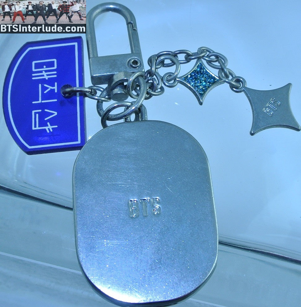 BTS KEYCHAIN JIN KIM SEOKJIN 김석진 MAGIC SHOP PHOTO CHARM SILVER KEYRING KEY RING CHAIN