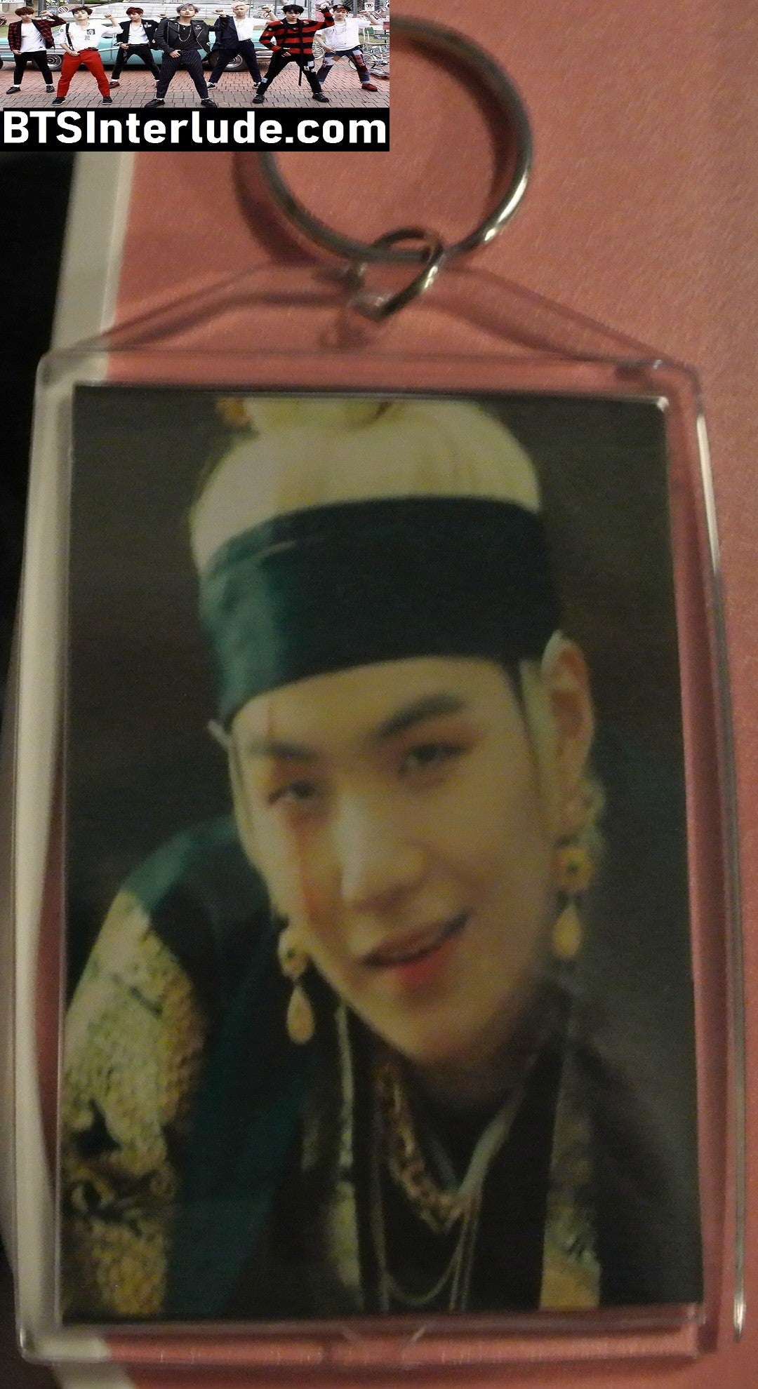 BTS KEYCHAIN ACRYLIC SUGA MIN YOONGI 민윤기 DAECHWITA LARGE SNAP KEYRING KEY CHAIN RING