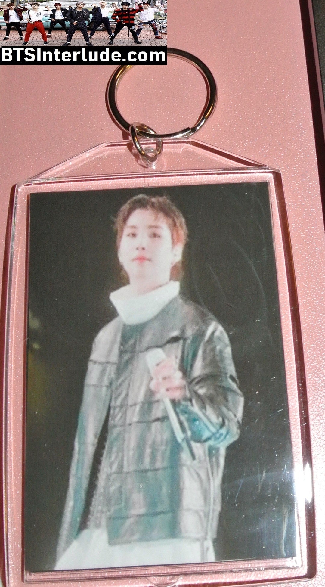 BTS KEYCHAIN ACRYLIC SUGA MIN YOONGI 민윤기 ARIRANG ENDING LARGE SNAP KEYRING KEY CHAIN RING