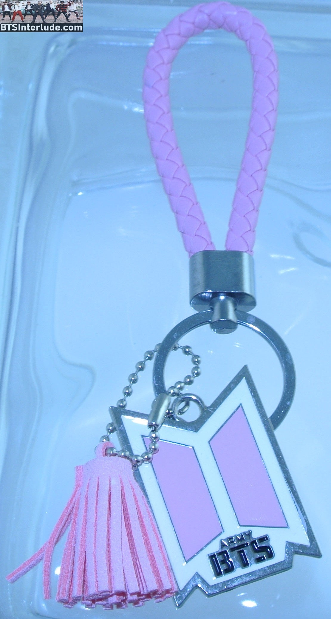 BTS KEYCHAIN GROUP PINK ARMY CHARM TASSEL CORD STRAP BANGTAN JUNGKOOK V JIMIN RM J-HOPE SUGA JIN