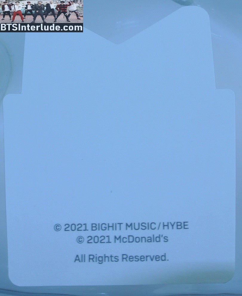 BTS TAG MCDONALDS HANGTAG 7 MEMBER FRENCH FRIES BTS X MCD JUNGKOOK V JIMIN RM J-HOPE SUGA JIN OFFICIAL MERCHANDISE