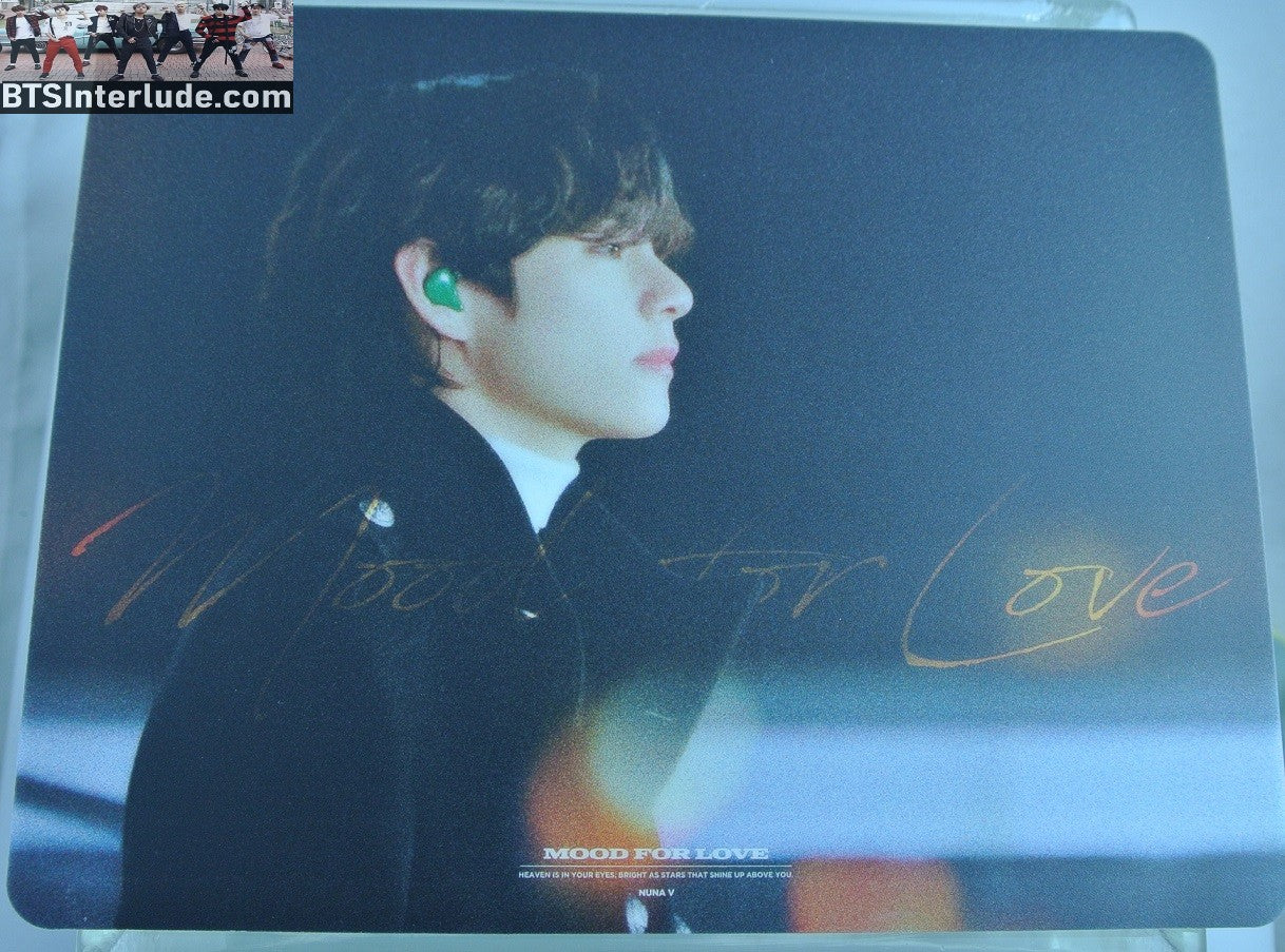 BTS MOUSEPAD V KIM TAEHYUNG 김태형 NUNA V FANSITE MOOD FOR LOVE PROFILE