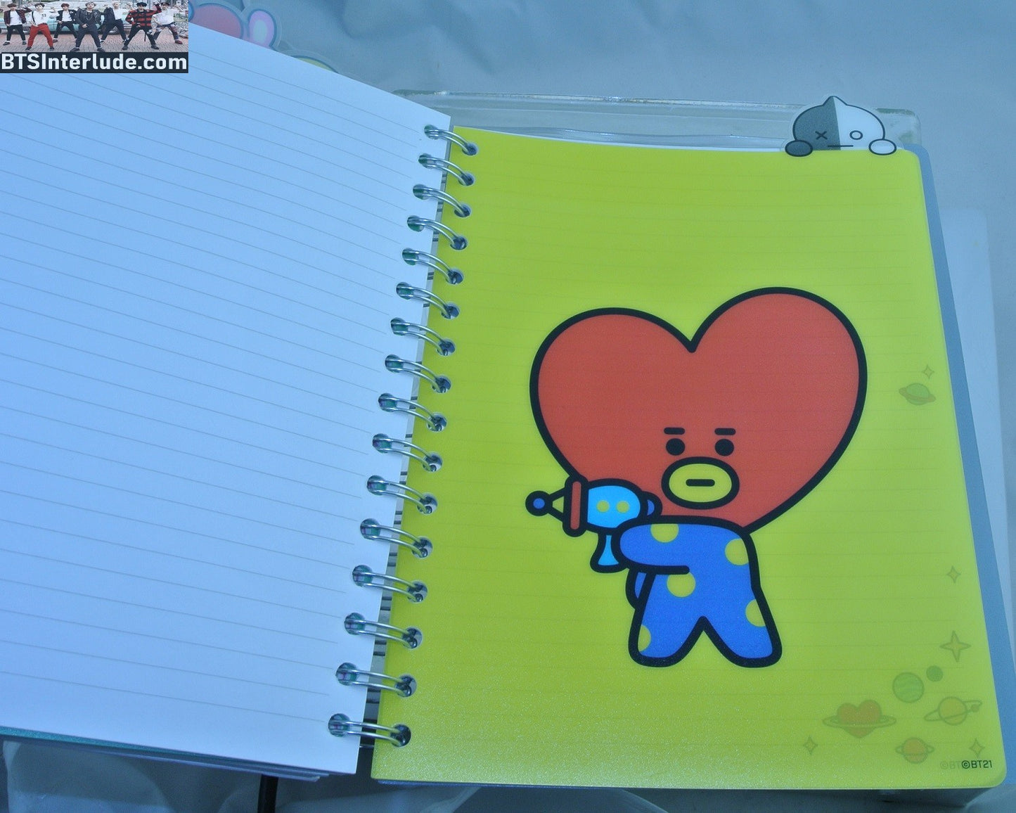 BTS NOTEBOOK BT21 PINK 144 LINED PAGES TOTAL SEPARATORS JOURNAL COOKY TATA CHIMMY KOYA MANG SHOOKY RJ
